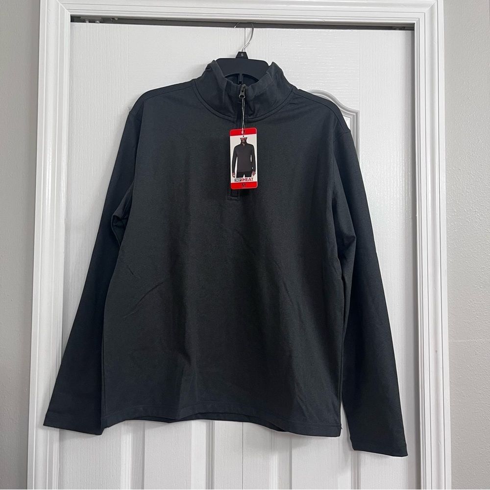 NWT 32 Degrees mens 1/4 zip performance pullover black medium - Picture 1 of 5
